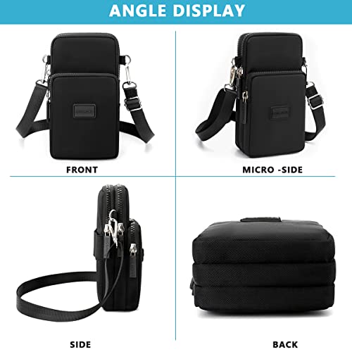 PALAY® Small Crossbody Phone Bag for Women Mini Wallet Bags with Adjustable Shoulder Strap Wallet Clutch Bag for Girls Zipper Phone Pouch Handbag Armband Case, Black 2 PCS PALAY® Small Crossbody Phone Bag for Women Mini Wallet Bags with Adjustable Shoulder Strap Wallet Clutch Bag for Girls Zipper Phone Pouch Handbag Armband Case, Black 2 PCS